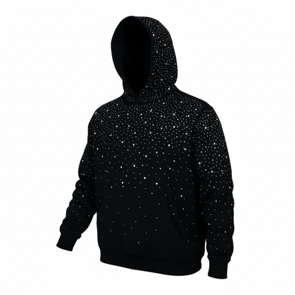 VYBES Rhinestone Galaxy Hoodie