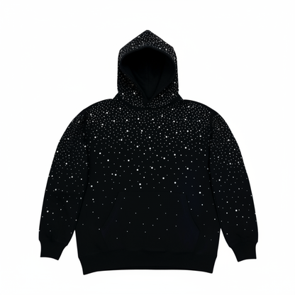 VYBES Rhinestone Galaxy Hoodie